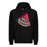 Black sweet summer watermelon 1 Premium Hoodie - BundleAndBundleShop