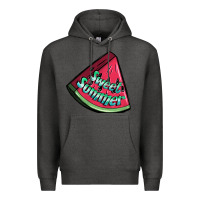 Charcoal Heather sweet summer watermelon 1 Premium Hoodie - BundleAndBundleShop
