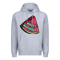 Heather Grey sweet summer watermelon 1 Premium Hoodie - BundleAndBundleShop