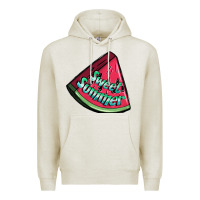 Oatmeal Heather sweet summer watermelon 1 Premium Hoodie - BundleAndBundleShop