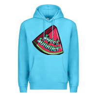 Ocean Blue sweet summer watermelon 1 Premium Hoodie - BundleAndBundleShop