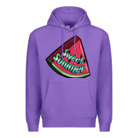 Purple sweet summer watermelon 1 Premium Hoodie - BundleAndBundleShop