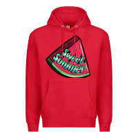 Red sweet summer watermelon 1 Premium Hoodie - BundleAndBundleShop