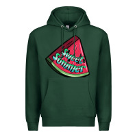 Sports Green sweet summer watermelon 1 Premium Hoodie - BundleAndBundleShop