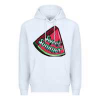 White sweet summer watermelon 1 Premium Hoodie - BundleAndBundleShop