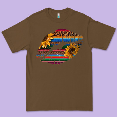 Aztec Sunflower Lips Premium Tee Designed By Bettercallsaul
