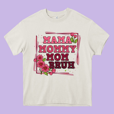 Mama Mommy Mom Bruh Heavy Core Tee Designed By Artiststas
