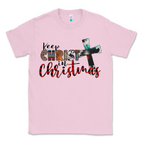 Bubblegum Pink keep christ in christmas Classic Tee - CowhideDigitalArt