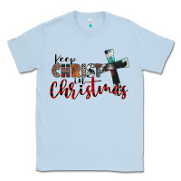 Dusty Blue keep christ in christmas Classic Tee - CowhideDigitalArt