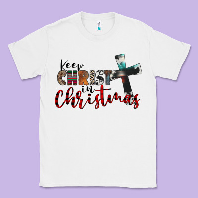Keep Christ In Christmas Classic Tee Designed By Cowhidedigitalart