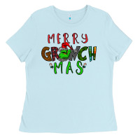 Baby Blue Merry Grinch Mas Ladies Tee - Bettercallsaul