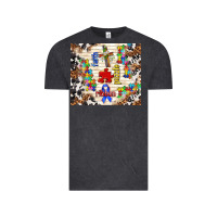 Vintage Black faith puzzle ribbon Vintage Tee - TumblerDesignByShophia