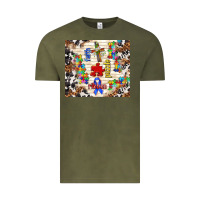 Vintage Olive faith puzzle ribbon Vintage Tee - TumblerDesignByShophia