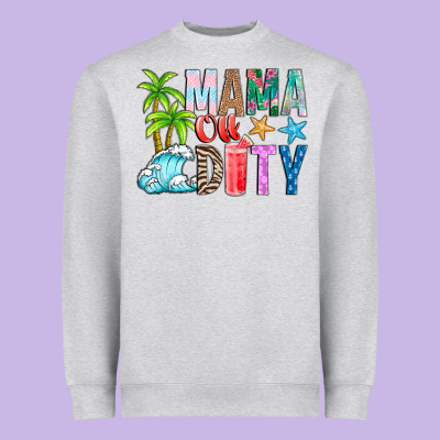 Mama Of Duty Heavyweight Sweatshirt Designed By Cowhidedigitalart