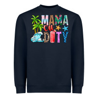 Navy Mama Of Duty Heavyweight Sweatshirt - CowhideDigitalArt