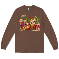 Chestnut Cino De Mayo coffee cups Mexico Long Sleeve Tee - HowdyJamesFarm