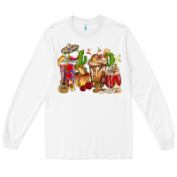 White Cino De Mayo coffee cups Mexico Long Sleeve Tee - HowdyJamesFarm