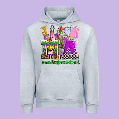 Mardi Gras Ma Medical Assistant Urban Hoodie Designed By Adodesignshop