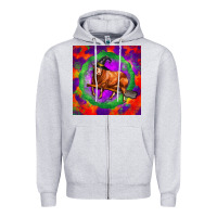 Heather Grey halloween red angus bull Zipper Hoodie - LillyAllenDesigns