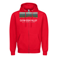 Red Cuyahoga Valley National Park Ohio Gifts Oh Zipper Hoodie - minhPixels