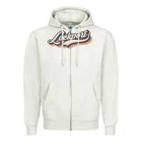 Oatmeal Heather I Love Lockport City Usa Retro Vintage Zipper Hoodie - minhPixels