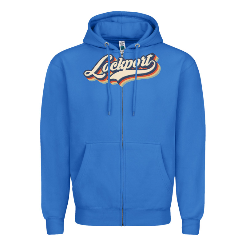 I Love Lockport City Usa Retro Vintage Zipper Hoodie by minhPixels | Teevron
