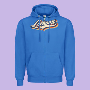 I Love Lockport City Usa Retro Vintage Zipper Hoodie Designed By Minhpixels