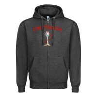 Charcoal Heather i'm trash forky Zipper Hoodie - minhPixels