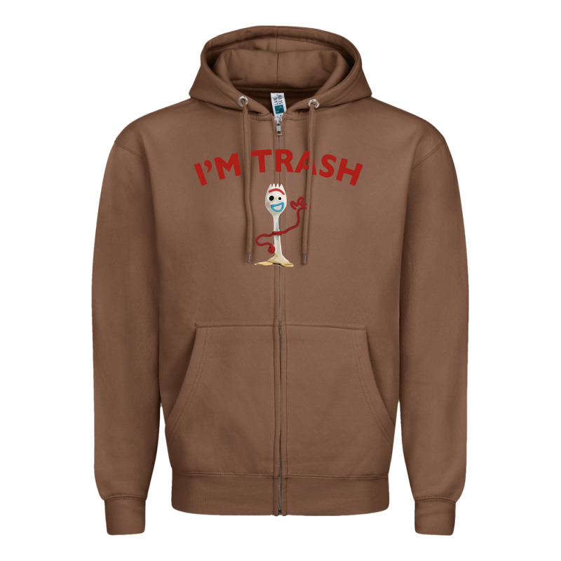 I'm Trash Forky Zipper Hoodie by minhPixels | Teevron