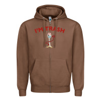 Chestnut i'm trash forky Zipper Hoodie - minhPixels