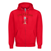 Red i'm trash forky Zipper Hoodie - minhPixels