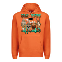 Carrot dead inside but caffeinated skeleton coffee cups Premium Hoodie - Jasminsmagicworld