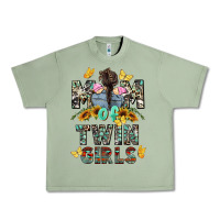 Oil Green mom of twin girls mother's day Urban Heavy Tee - CowGirlArtShop