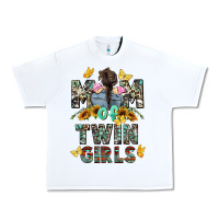 White mom of twin girls mother's day Urban Heavy Tee - CowGirlArtShop
