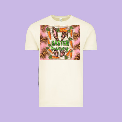 Easter Bunny With Carrots Vintage Tee Designed By Tumblerdesignbyshophia