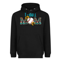 Black sport t ball mom Heavyweight Hoodie - Artiststas