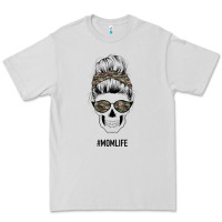 Dove Grey Feminine Camouflage Patterned Mom Skull Premium Tee - Bettercallsaul
