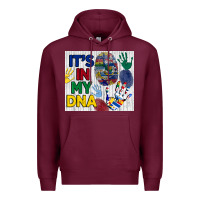 Burgundy it's in my dna tumbler Premium Hoodie - BundleAndBundleShop