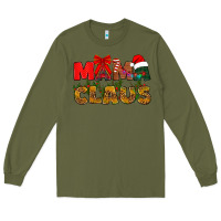 Army Green Mama claus mother's day Long Sleeve Tee - HowdyJamesFarm