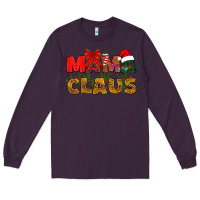 Plum Mama claus mother's day Long Sleeve Tee - HowdyJamesFarm
