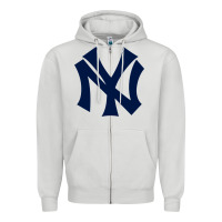 Dove Grey the new york Zipper Hoodie - minhPixels