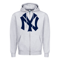 Heather Grey the new york Zipper Hoodie - minhPixels