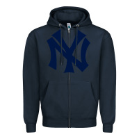Navy the new york Zipper Hoodie - minhPixels