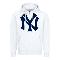 White the new york Zipper Hoodie - minhPixels