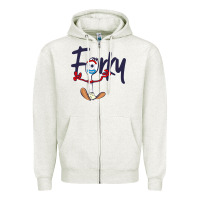 Oatmeal Heather forky Zipper Hoodie - minhPixels