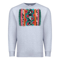 Heather Grey easter spring floral brushstroke Premium Sweatshirt - Artiststas