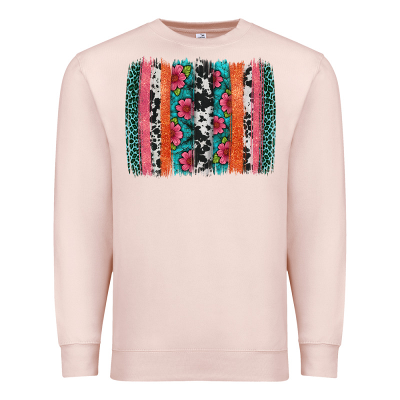 Easter Spring Floral Brushstroke Premium Sweatshirt by Artiststas | Teevron