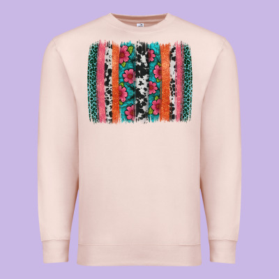 Easter Spring Floral Brushstroke Premium Sweatshirt Designed By Artiststas