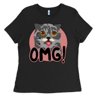 Black omg cat Ladies Tee - Bettercallsaul