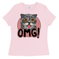 Bubblegum Pink omg cat Ladies Tee - Bettercallsaul